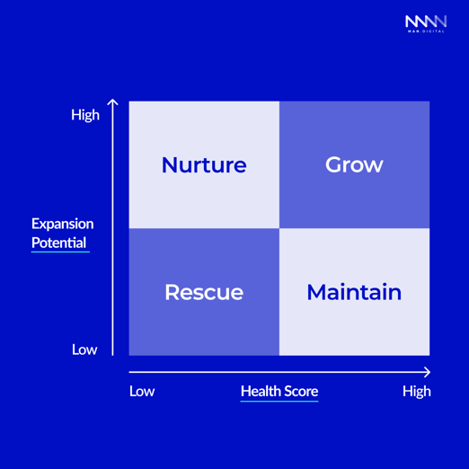 HealthScore- Expansion Potential Matrix