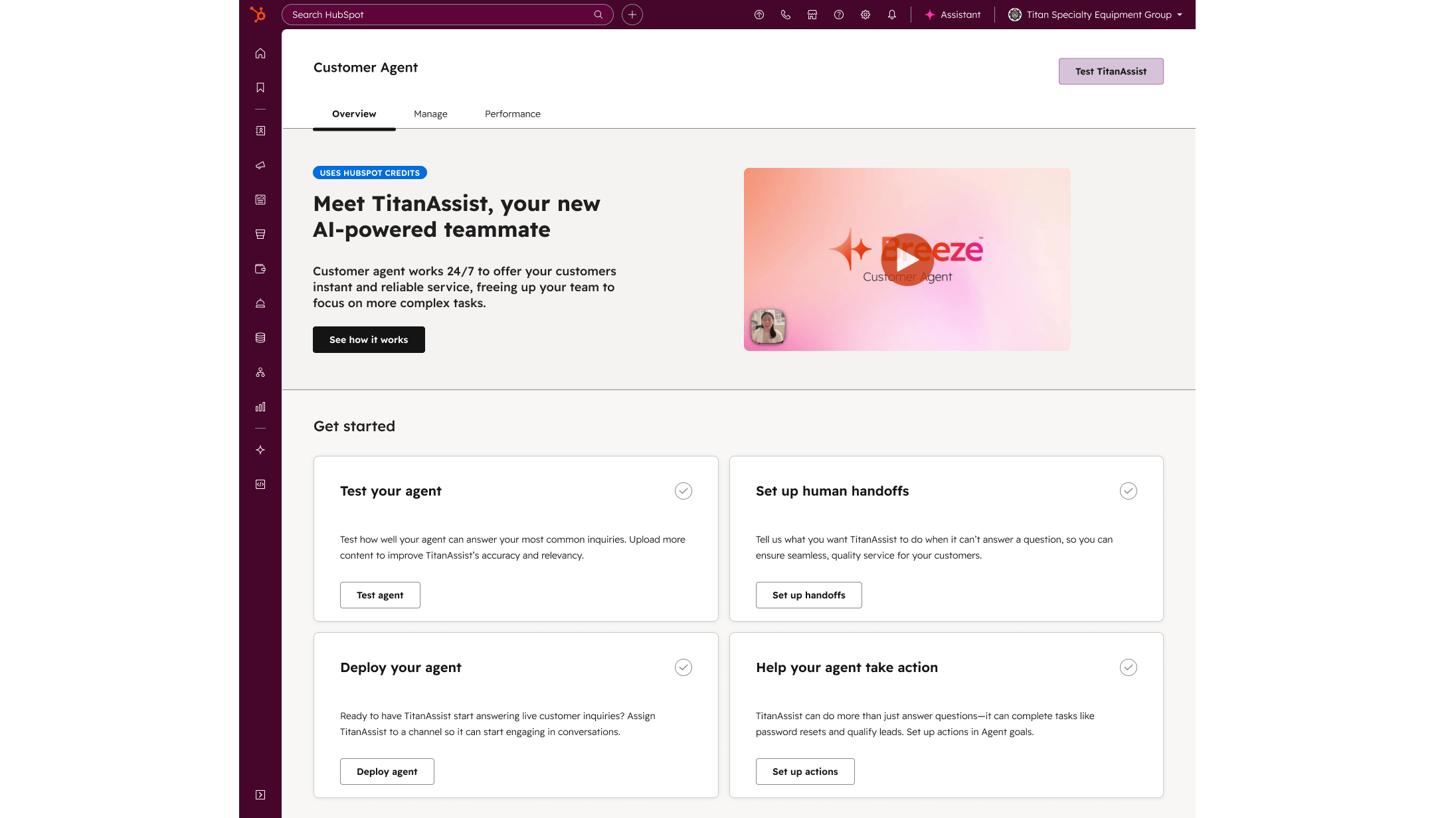 Getting Started with Breeze Customer Agent