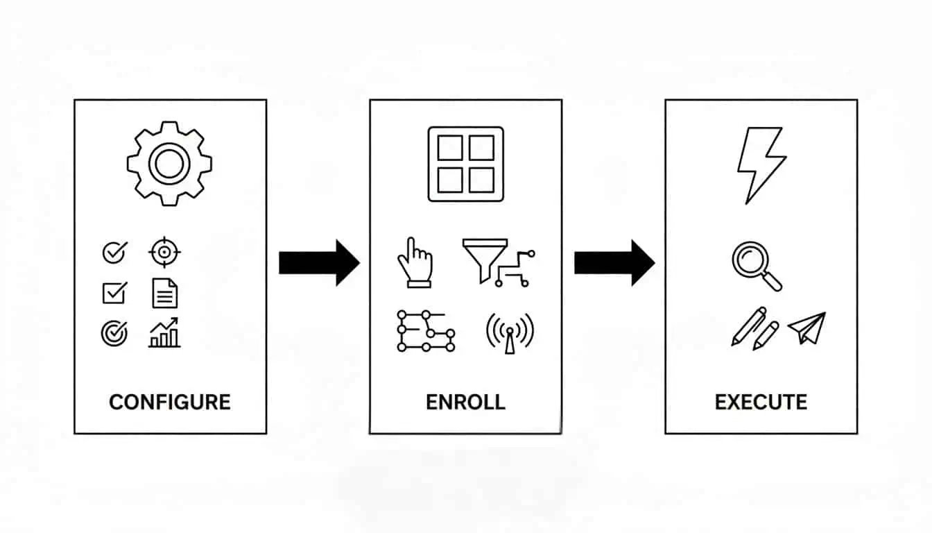 Prospecting agent configure and role- execute