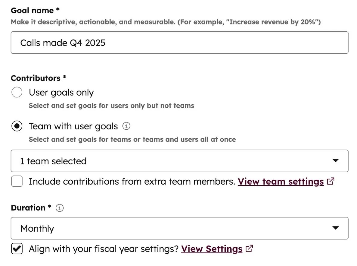 goals-team-calls-made-example