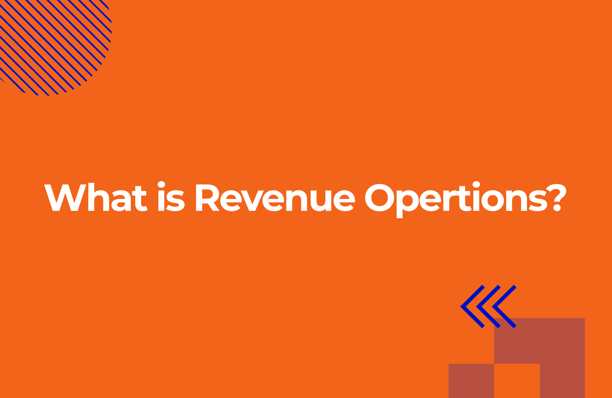What is Revenue Operations